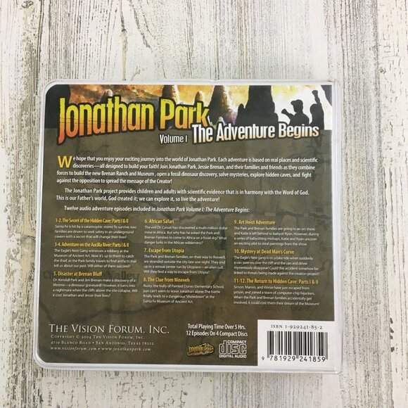 Jonathan Park Volume 1 The Adventure Begins 4 CD Set Series - Picture 2 of 8